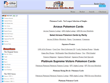 Tablet Screenshot of pokemon-cards.net